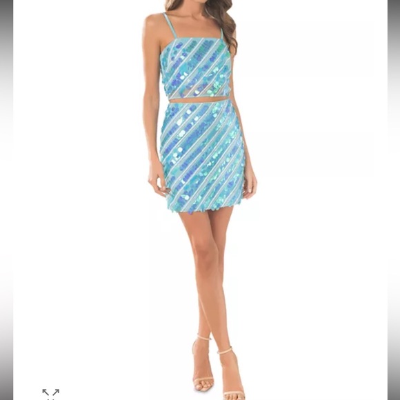 Dress the Population 2 Piece Lexi Set Size L NWT